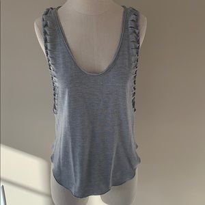 Gray workout tank